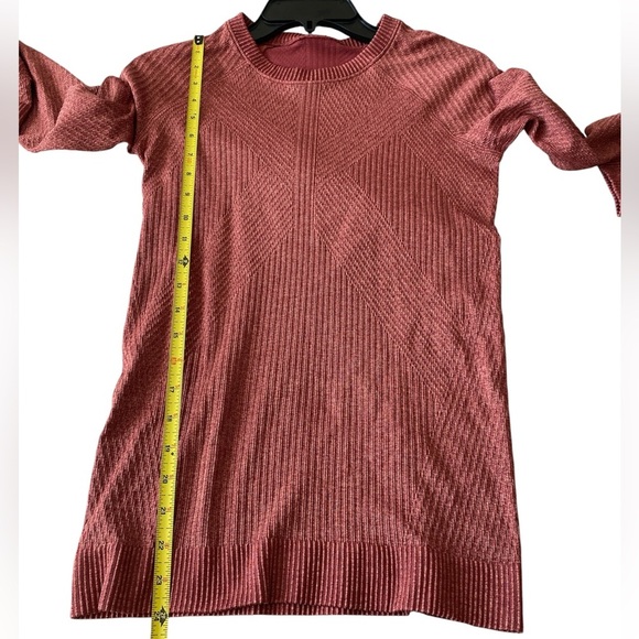 Lululemon Rest Less Pullover Mulled Wine / Pink Savannah Size 4 - Picture 6 of 7